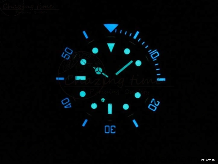 5GF Black Black Best SA3135 Cream Ceramic Dial Submariner on 40mm Strap Rubber Edition 1224